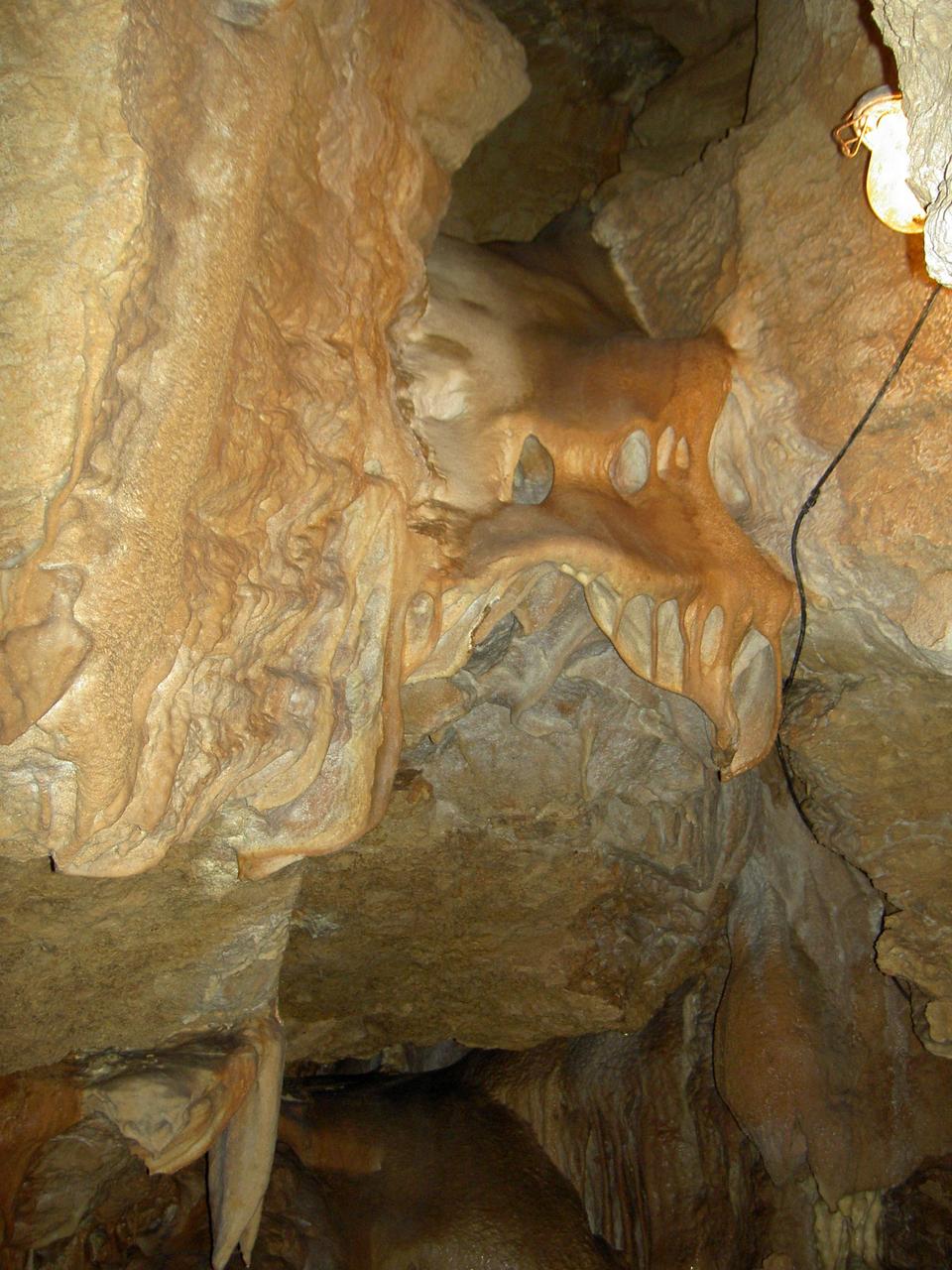 сталактит "голова дракона" в пещере на Ай-Петри